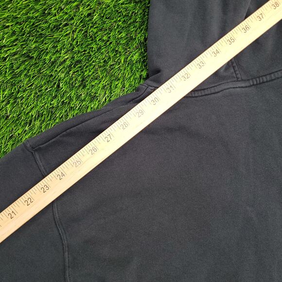 Vintage Air Jordan Terry Hoodie Large 25x27 Baggy Faded Black - Picture 9 of 12